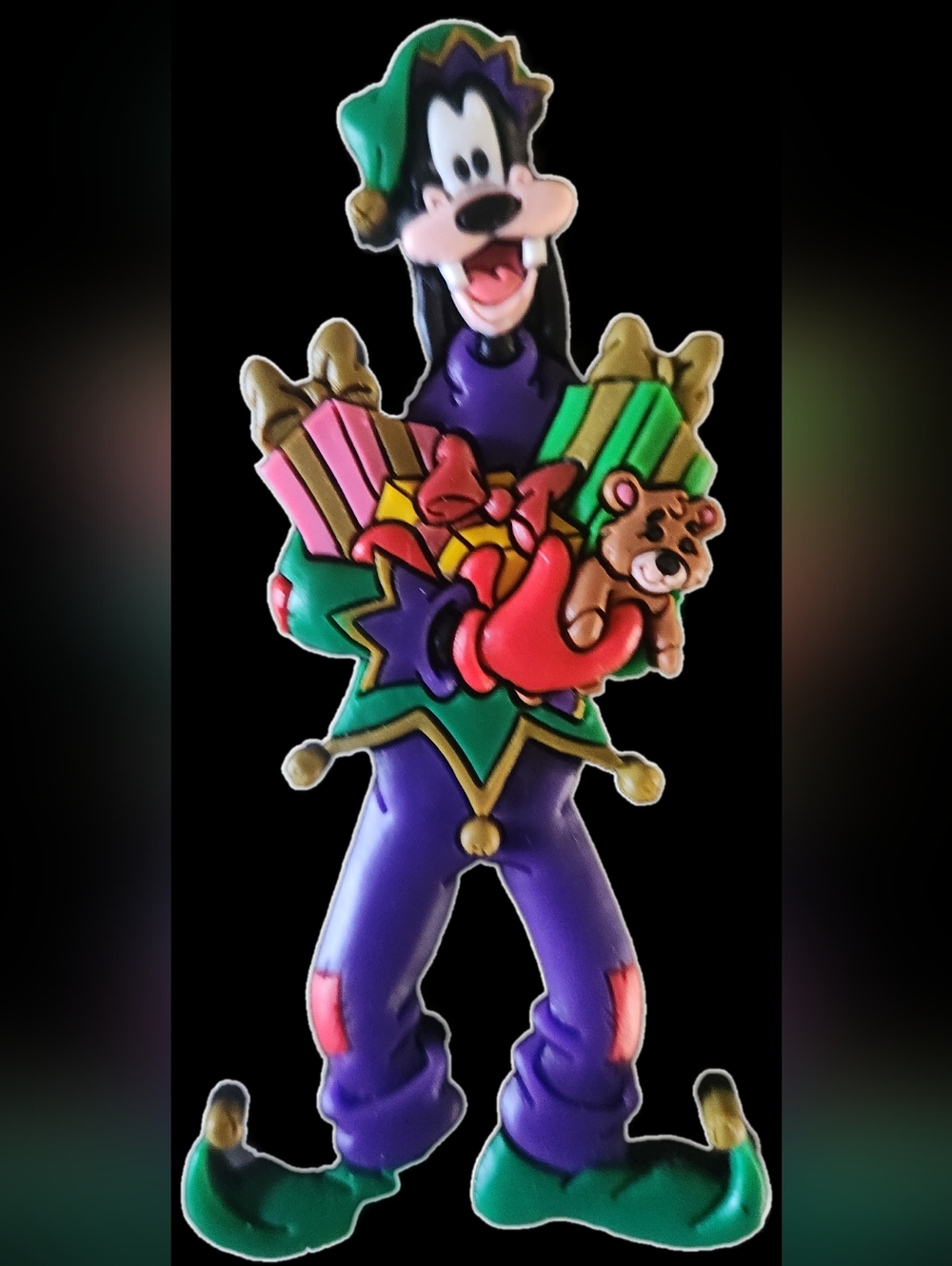 Disney Goofy Holiday Magnet Figure - Purple & Green